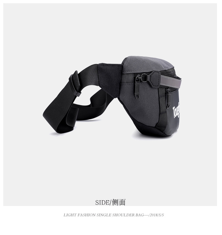 Wholesale of new men's and women's trendy waist bags, outdoor laser reflective chest bags, fashionable street crossbody bags and sports waist bags undefined
