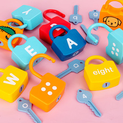 Onshineモンテッソーリ幼児知育玩具児童早教数字アルファベット鍵ペア開錠教具