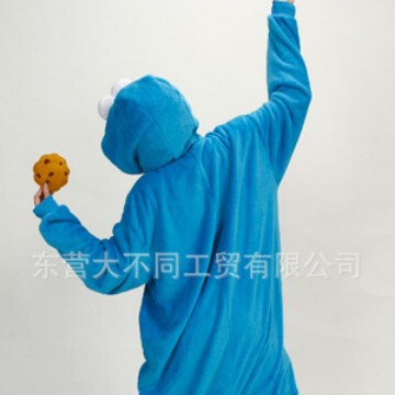 Mixed Batch Cartoon One-Piece Pajamas Blue Sesame Street Red Sesame Street Yellow Unicorn Couple Costumes