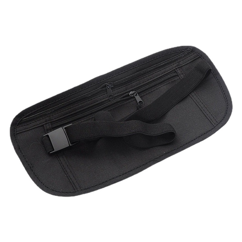 Riñonera deportiva antirrobo, oculta, para correr/ciclismo, almacenamiento de móvil e ID, cinturón ajustado