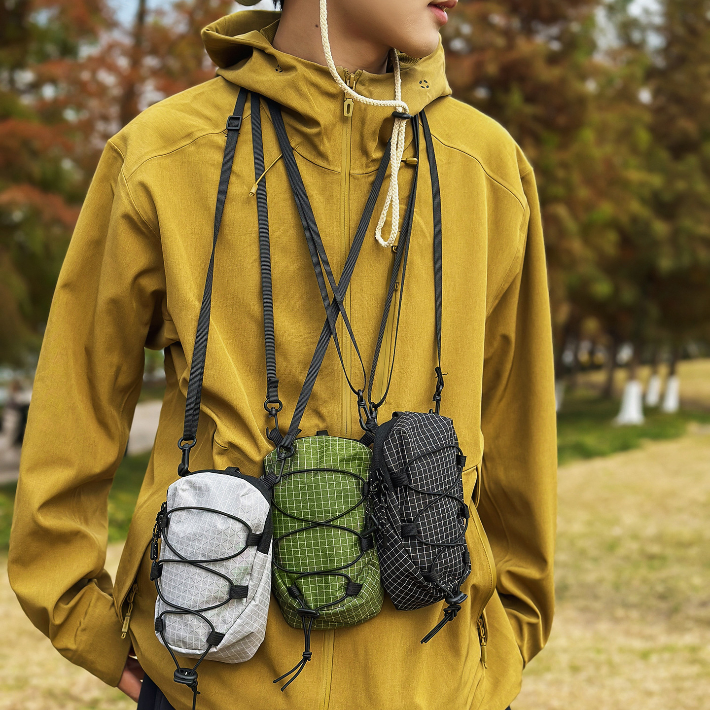 2026 New Mountain-Style Shoulder Bag with Lightweight Crossbody Strap, Expandable Storage for Mobile Phones, Cross-Strap Single Shoulder Crossbody Bag