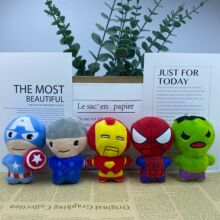 美国队长复仇者联盟公仔蜘蛛侠毛绒玩具挂件布娃娃卡通动漫礼品