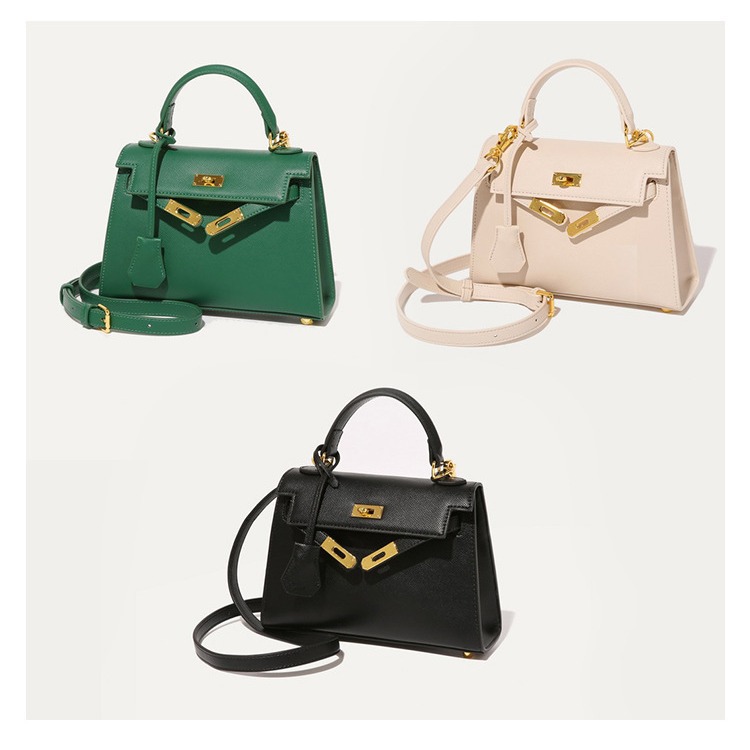 2023 verano alta textura Kelly bolsa mini 22cm segunda generación de alto sentido nicho hombro mensajero bolsa bolso