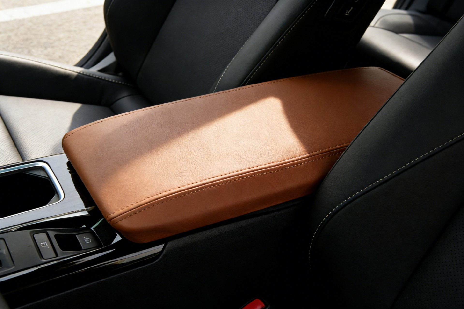 Suitable for 24-26 Models of the Ninth-Generation Camry Armrest Box Cover, Microfiber Leather Armrest Box Protective Cover, Wear-Resistant and Dirt-Resistant