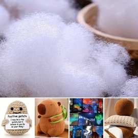 纤维棉材料包弹力书包优质原生高弹公仔PP真空 压缩填充棉