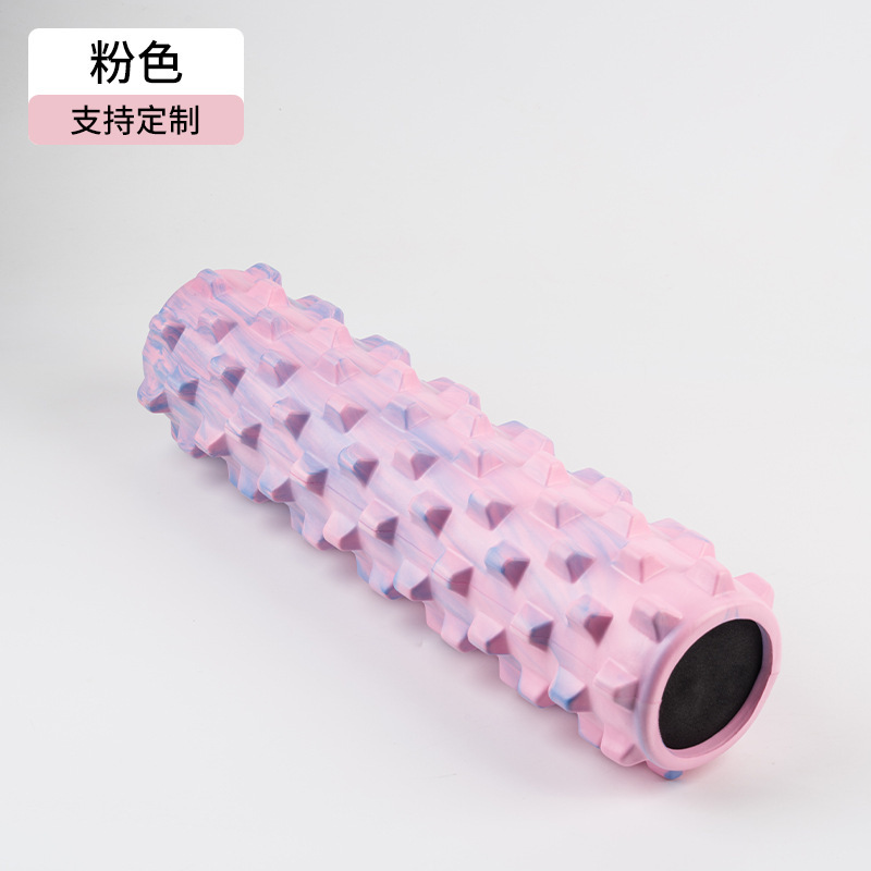 瑜伽按摩四件套滚轴10轮腿部按摩器实心泡沫狼牙瑜伽柱健身弹力带|undefined