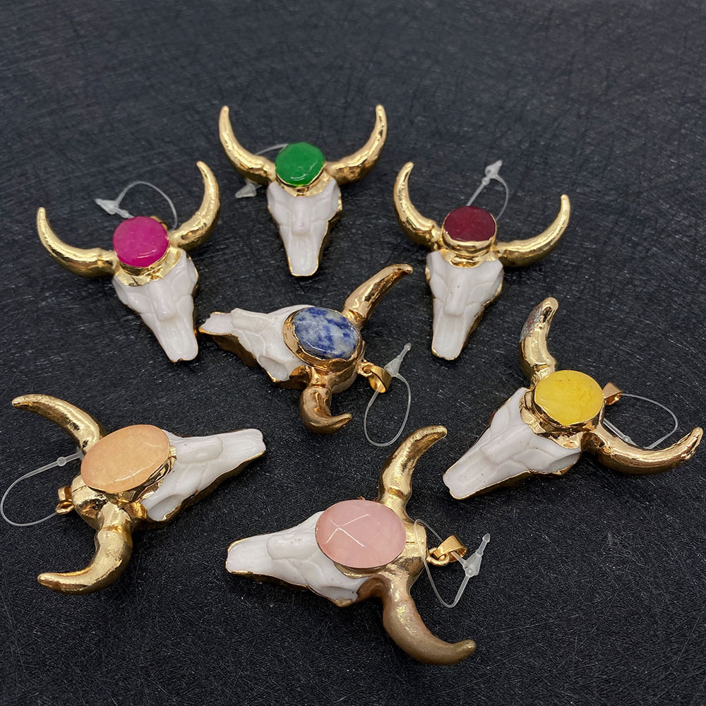 15g Weight Artificial Gemstones Inlay Material 1 Piece Arylic Artificial Gemstones Cattle