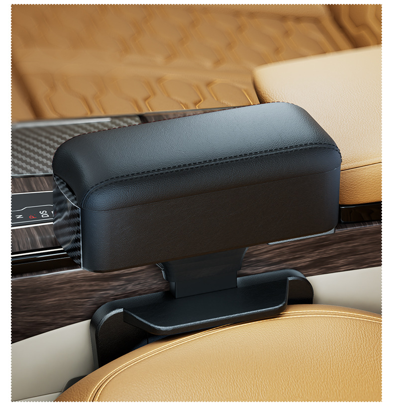 Car Armrest Box Elbow Support with Cup Holder