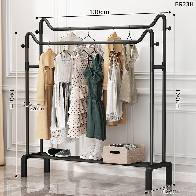 [고양이귀 더블폴 모델] 롱 130cm - 클래식 블랙