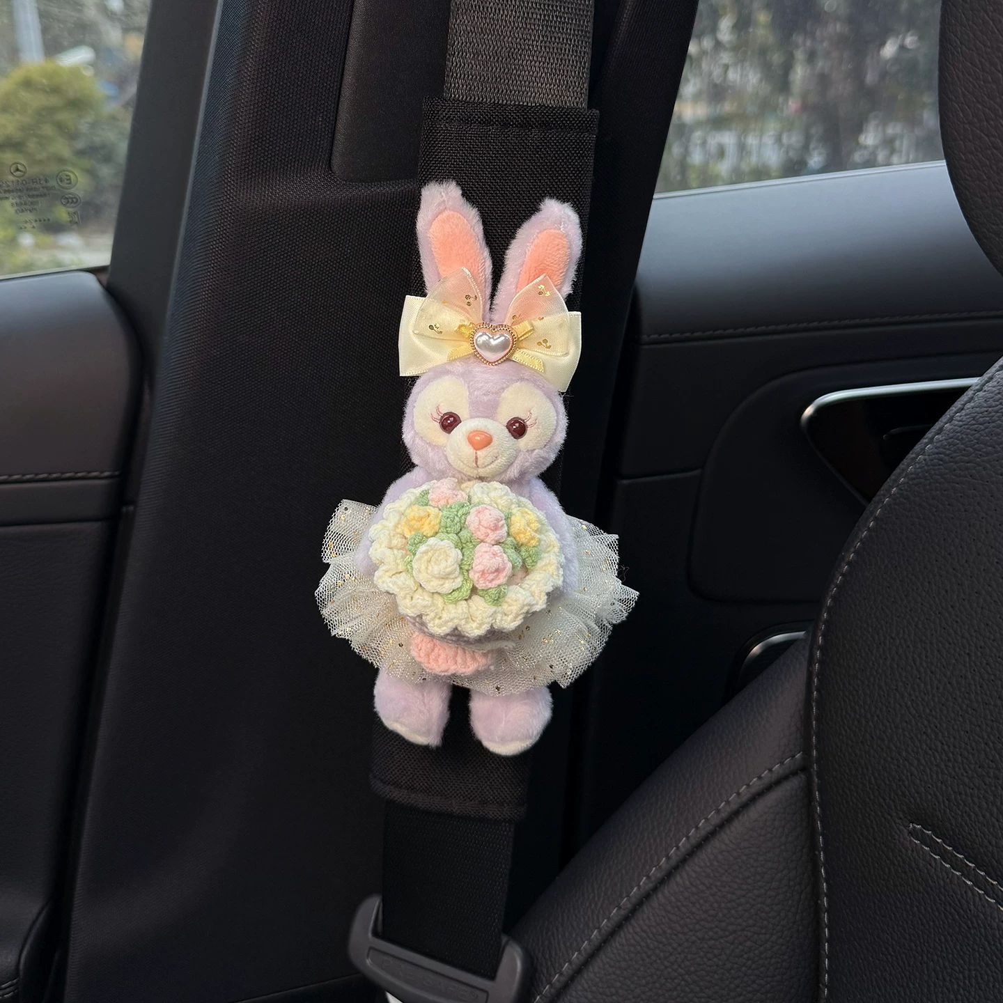 Cute Car Seatbelt Shoulder Pads with a High-End Feel for Women, Anti-Wear Clothing for a Couple, New Stellalou Design