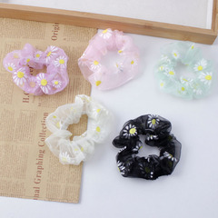 Mesh daisy hair rope daisy large intestine hair ring head rope fat intestine hair ring Korean pig intestine organza hair accessories