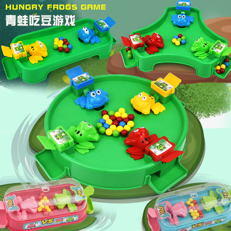 Shake the Sound Frog eat beans toy two or three four people eat beads frog game parent-child interactive desktop fun children's toys