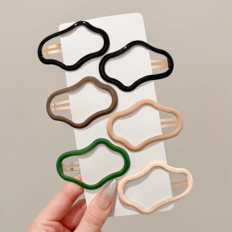 Pinza bb de color dopamina para niños cabello roto estrella de cinco puntas horquilla para niñas que no lastima el cabello, pinza para el cabello con flequillo para bebés, accesorios para el cabello lindos