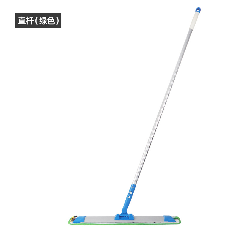 Mopa plana retráctil grande con cinta mágica para limpieza del hogar y hospitales, mopa para pisos con placa de aluminio y cierre adhesivo, de doble uso para limpieza en seco y húmedo.