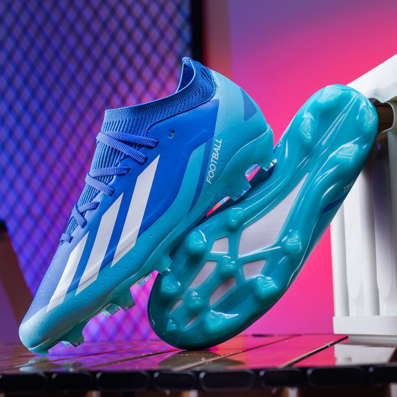 Zapatos de fútbol juveniles unisex para exteriores, para entrenamiento en césped y competición, con tacos largos AG y tacos cortos TF. image 4