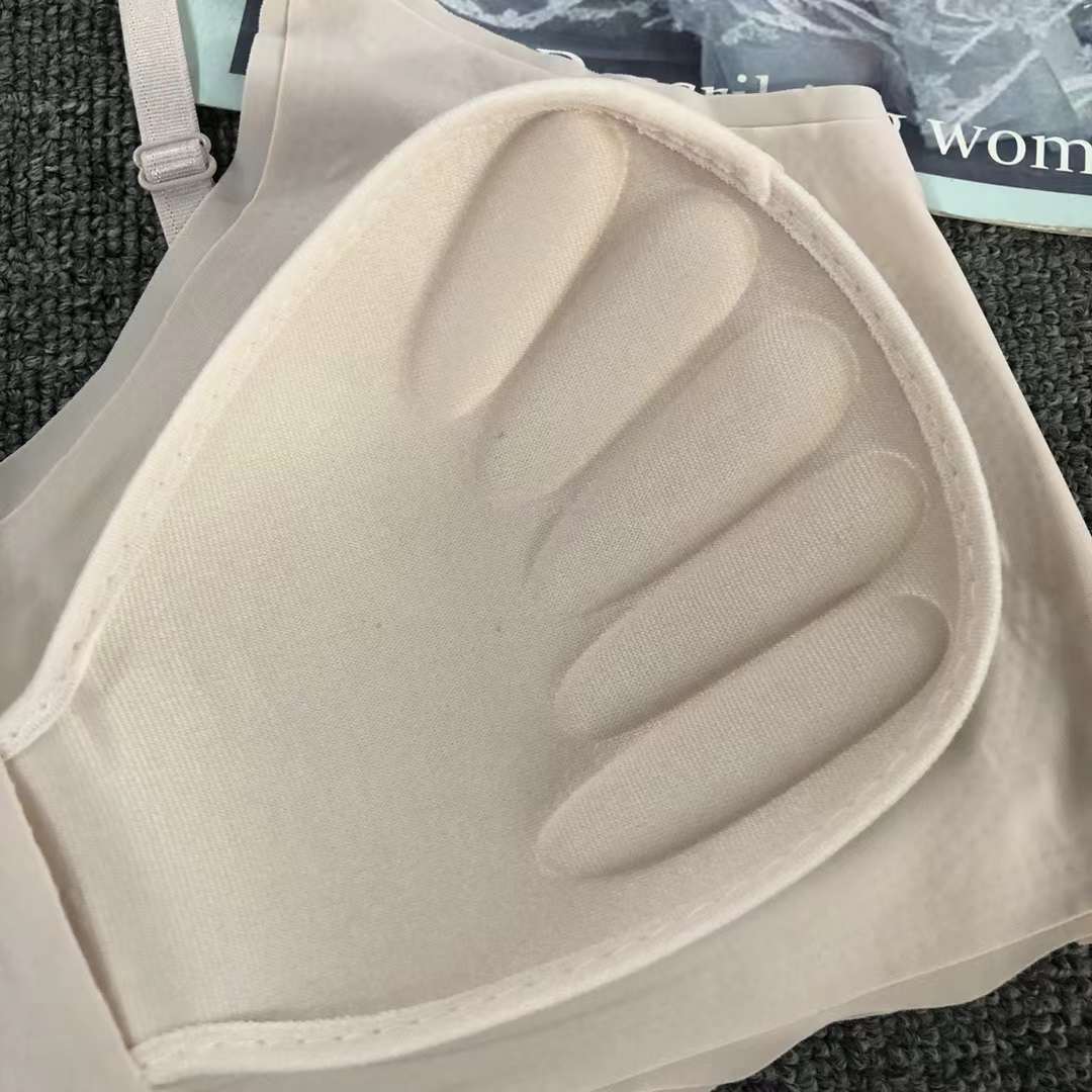 Nueva taza de látex sin marcas de alta calidad, chaleco de dama sin anillo de acero, bra de yoga, ropa interior deportiva, mujer al por mayor