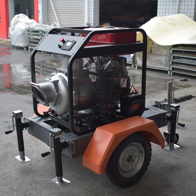 Mobile Flood Control Pump Truck Municipal Drainage Pump Self-Priming Large Flow Diesel Flood Control Pump Generator