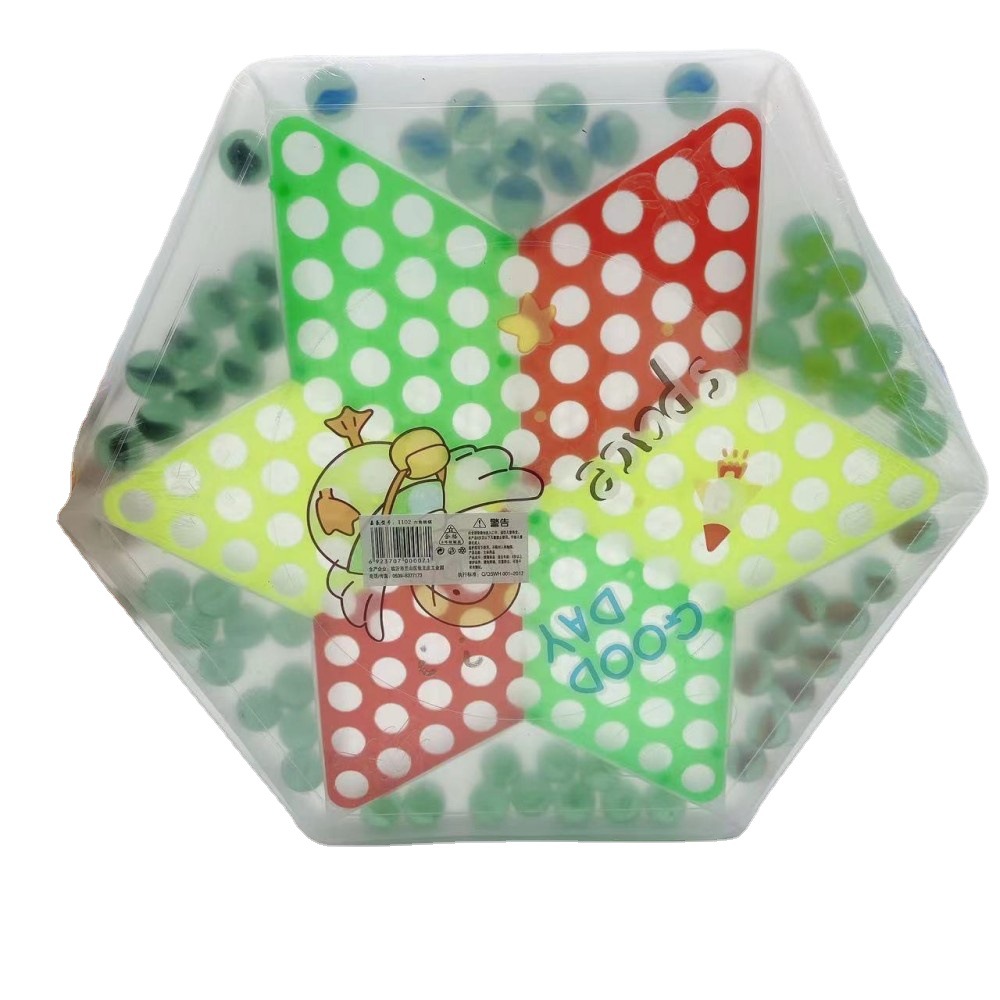 Cuentas de vidrio hexagonales damas 60 piezas damas fabricantes de Ajedrez de ocio para niños suministro educativo de ajedrez volador Entretenimiento