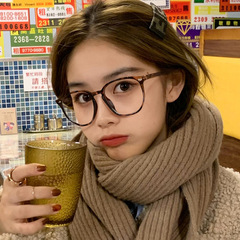 2021 New Model Factory Anti-blue Light Flat Frame Glasses Xiaohongshu No-Makeup Magic Pentagon Frame Glasses