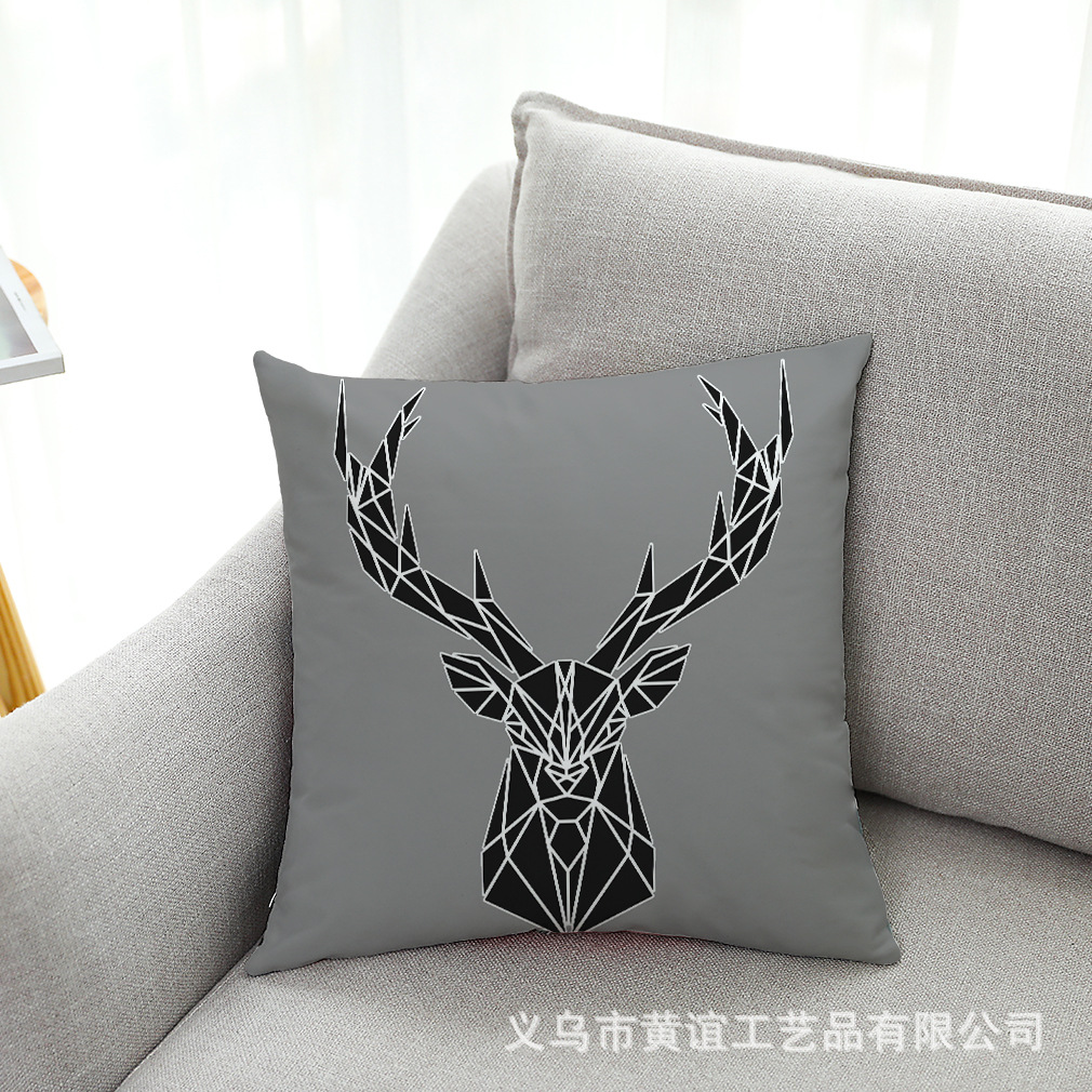 亚马逊 跨境爆款简约经典LOVE超柔绒抱枕套汽车抱枕沙发抱枕靠垫