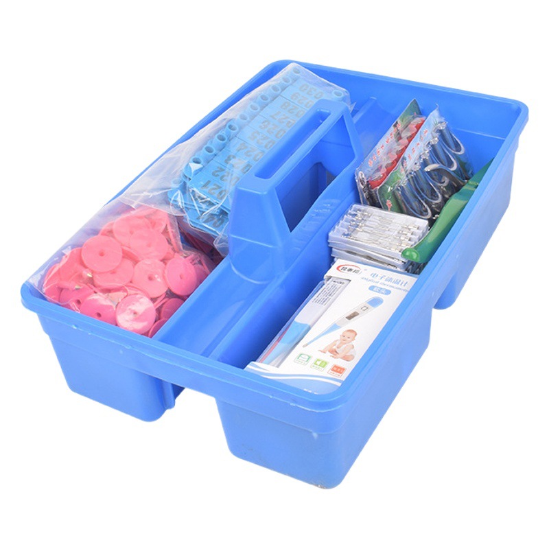 Caja de instrumentos veterinarios caja ambulatoria Caja de Herramientas portátil para inyección caja de la granja caja multifunción cerdo granja obstáculo caja de la medicina