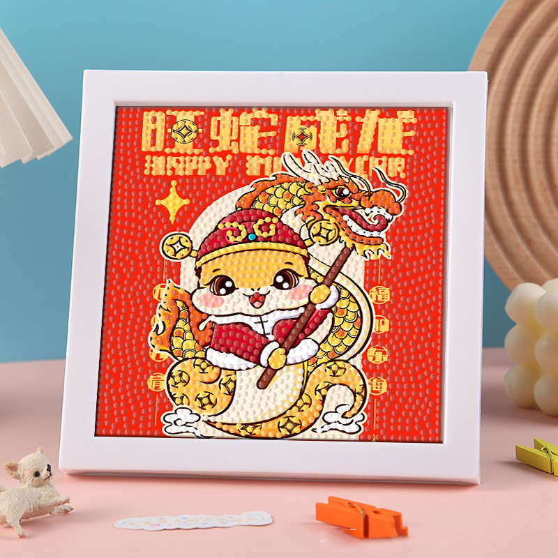 Diamante infantil DIY hecha a mano con material de marco paquete de dibujos animados Sanliou pegatinas de diamante regalo al por mayor pinturas de mampostería