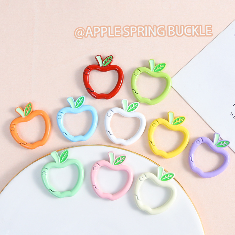 New Apple Spring Buckle Color Cute Joker Keychain Mobile Phone Chain Handmade DIY Jewelry Accessories Wholesale New Apple Spring Buckle Color Cute Joker Keychain Mobile Phone Chain Handmade DIY Jewelry Accessories Wholesale