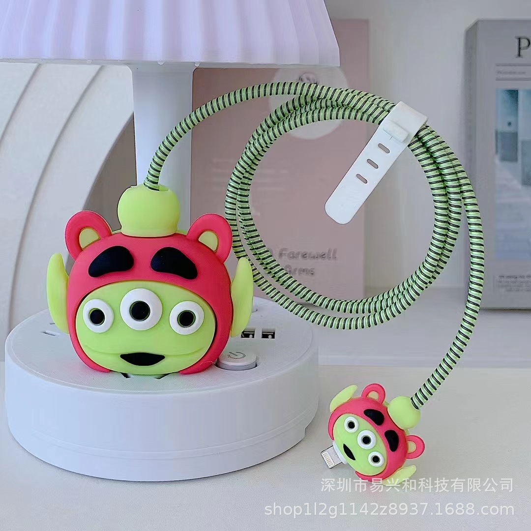 Aplicable Apple 18W / 20W cargador de cabeza de cubierta cargador de cubierta de cable de datos cubierta de 4 piezas al por mayor