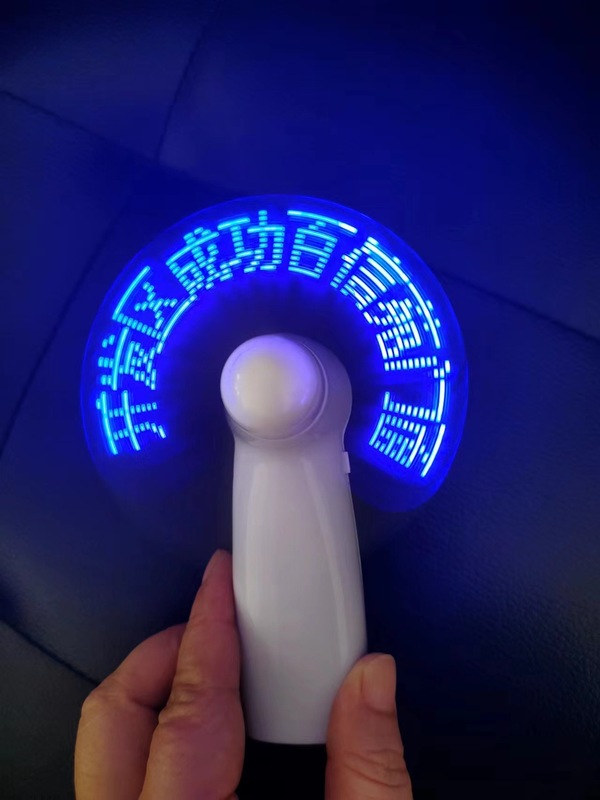 LED ハンドヘルド発光点滅文字ファンメーカー広告ギフトミニファンロゴ変更可能なプログラミングファン|undefined