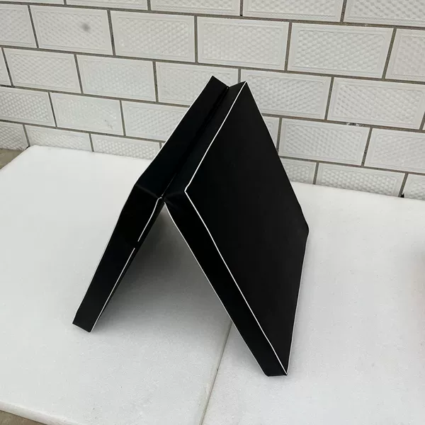 Pu leather black 2 folding 100*50*5