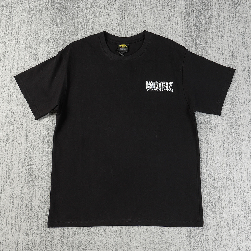 欧米のニッチなトレンドブランド、タイマー柄プリントが人気の万能半袖Tシャツ、夏らしいゆったりとしたカジュアルな半袖|undefined