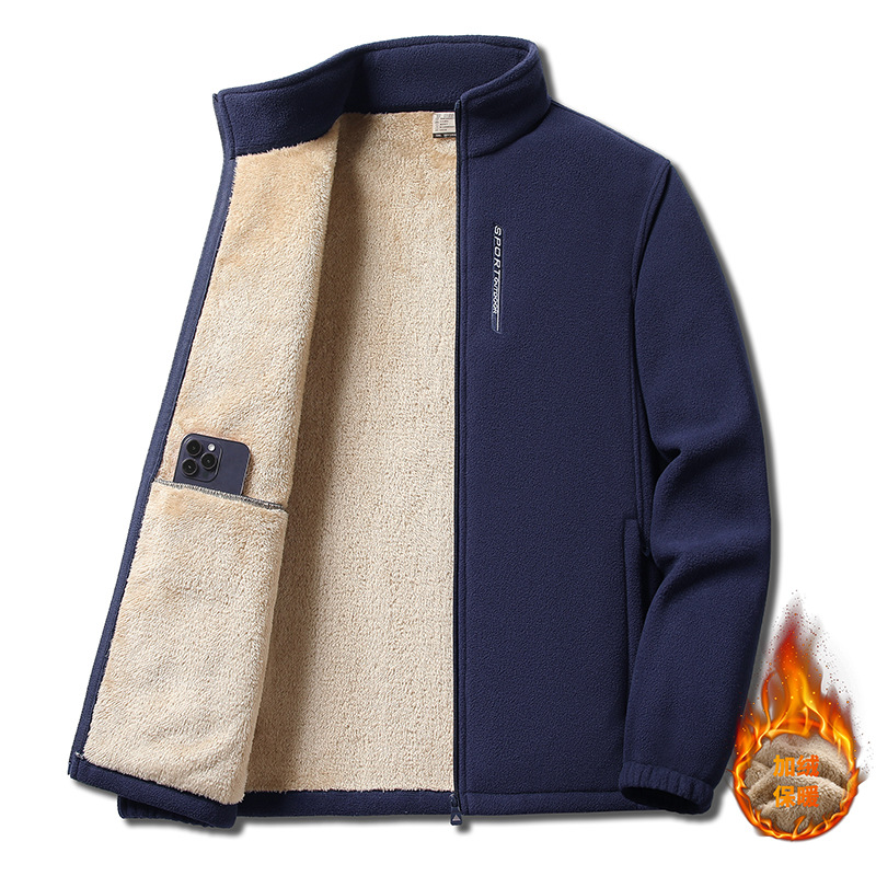 Men's Fleece Hoodie - Warm Oversized Thick Autumn Winter Jacket_voghion.com
