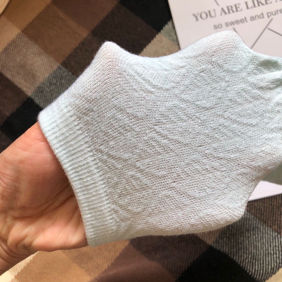 Para entidad supermercado 10 pares un paquete calcetines fábrica al por mayor ins popular Net rojo mismo estilo de las mujeres del barco Calcetines rombo calcetines de los hombres