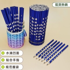 ホールペンシル 小学生専用 1・2年生用ホールペン 握り姿勢矯正用 三角棒 極太習字 HB鉛筆