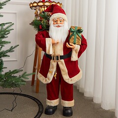 Amazonの新しいサンタクロース人形オーナメントクリスマスシーンレイアウトホテルウィンドウデスクトップ装飾
