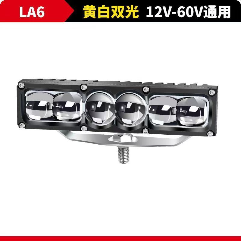 6 レンズ車のトラックのヘッドライト修正された LED 外部ヘッドライト 12V24V ユニバーサル超高輝度 2 色レーザー砲|undefined