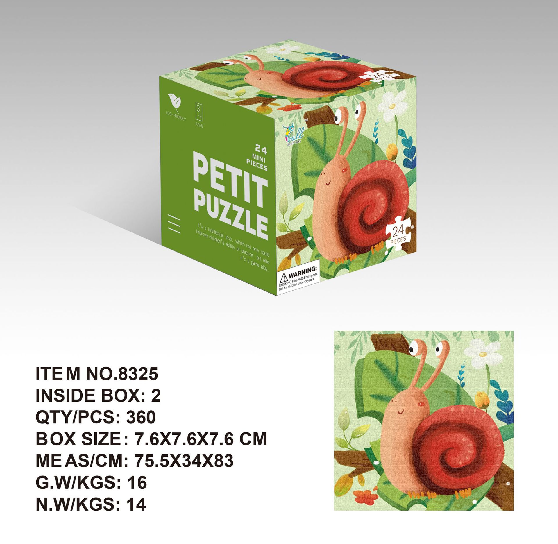 Mini 24 unidades rompecabezas de papel los niños educación temprana juguetes kindergarten regalo para 3 años embalaje inglés