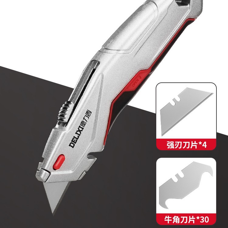 Cuchillo multiusos plegable de alta resistencia cuchillo eléctrico industrial para cables papel tapiz hoja retráctil