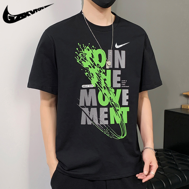 Summer trend sports short sleeve T-shirt with a round collar for…