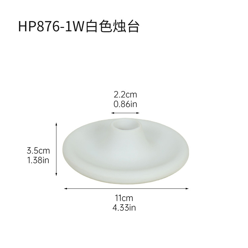 Ins decoración de candelabro de cerámica minimalista en blanco y negro moderno decoración de candelabro de sala de estar para el hogar creativo decoración de candelabro