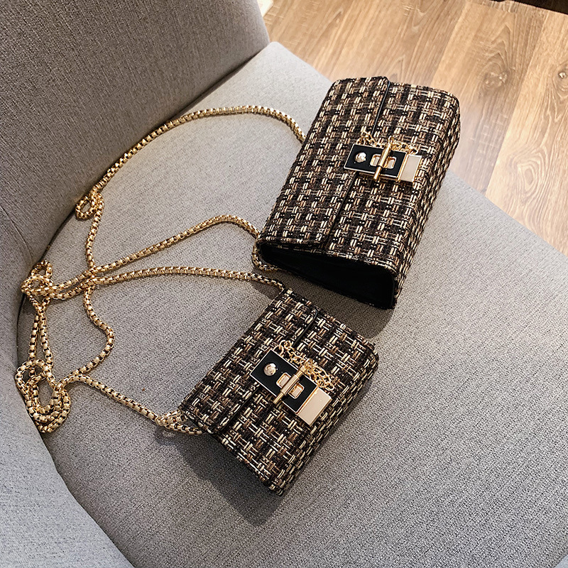 Street 2023 Nuova borsa a tracolla Borsa a catena in lana moda Borsa da donna Piccola borsa a tracolla rossa in rete fresca_voghion.com