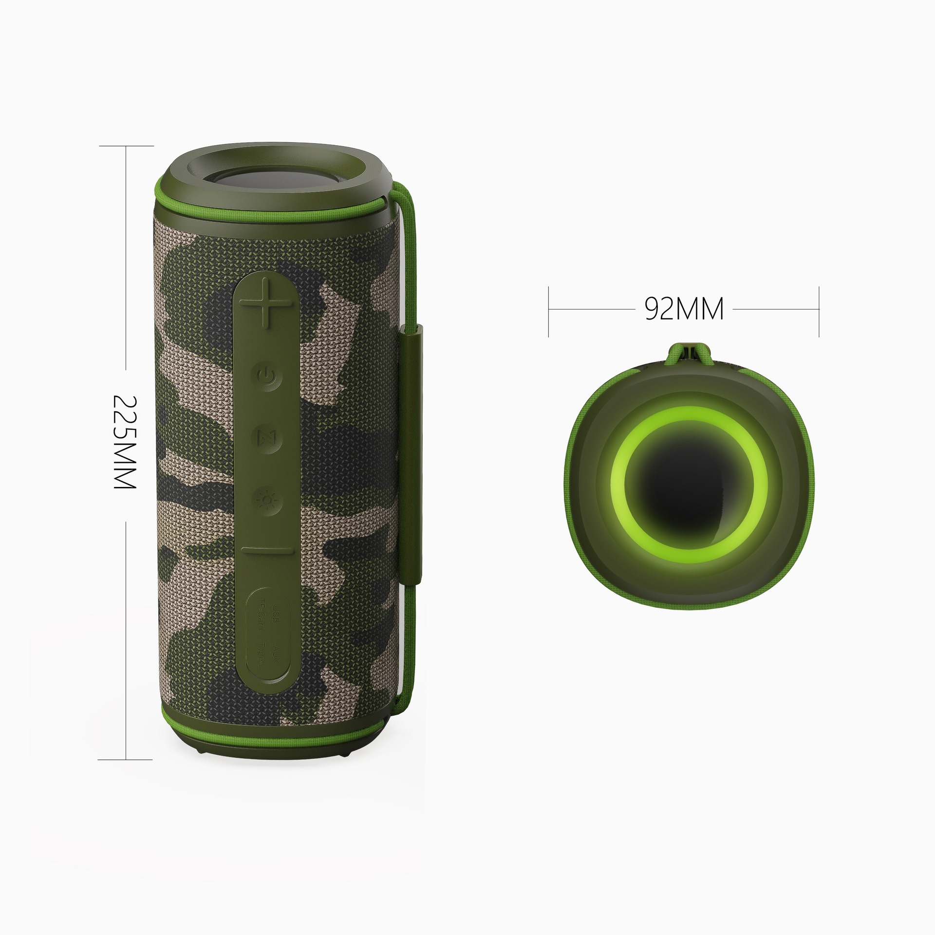 2025 nuevo transfronterizo IPX7 altavoz Bluetooth inalámbrico de escritorio al aire libre subwoofer portátil