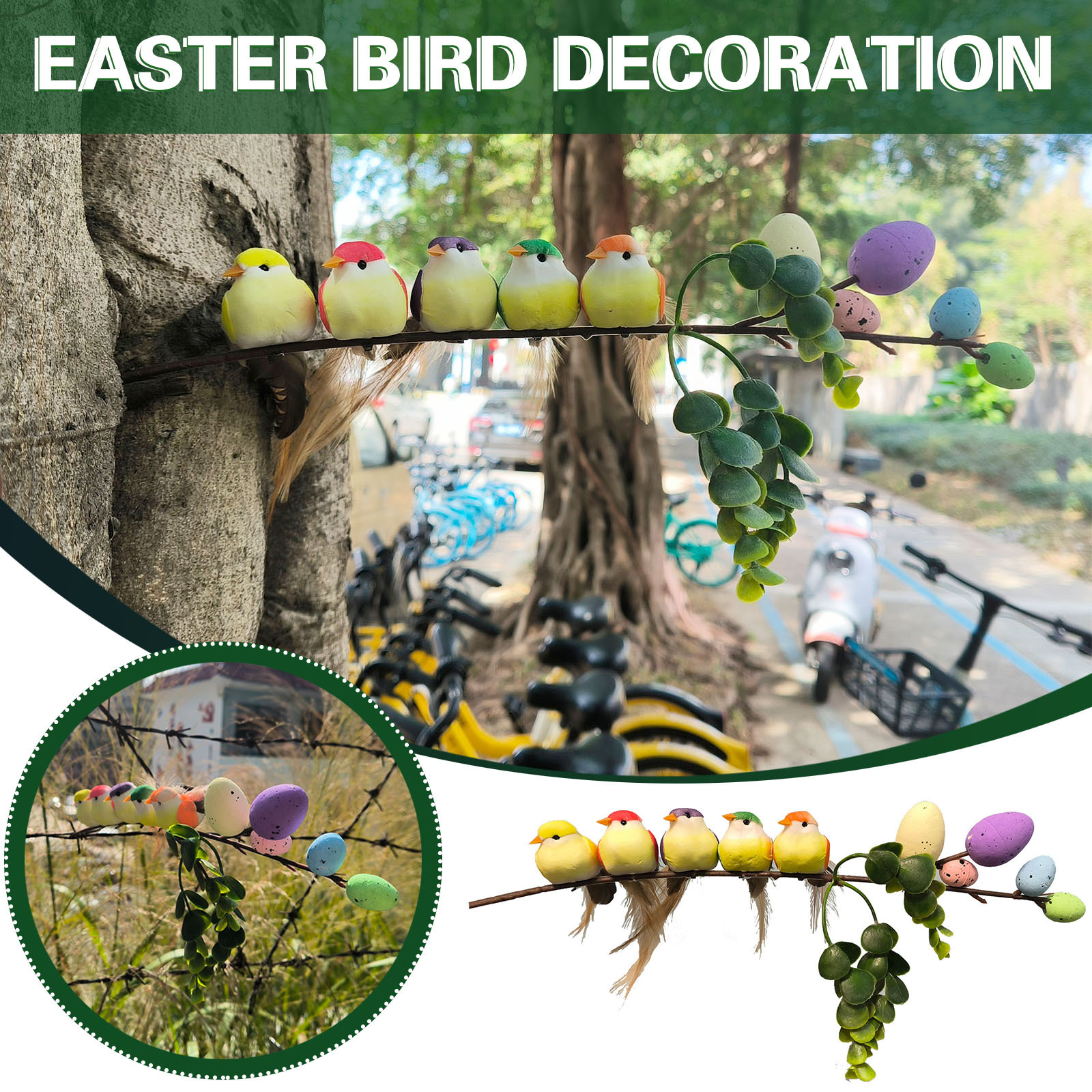 Fake bird sparrow foam feathers artificial bird -made and realistic…