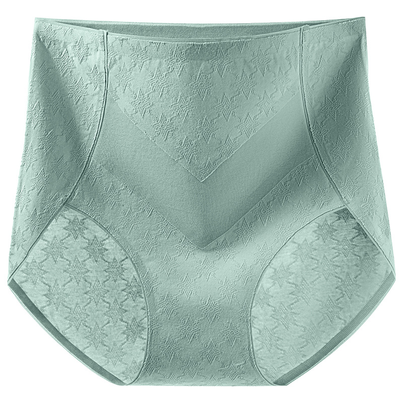 Calzoncillos sin costuras de algodón de gran tamaño para mujer con cintura fina de verano antibacteriana