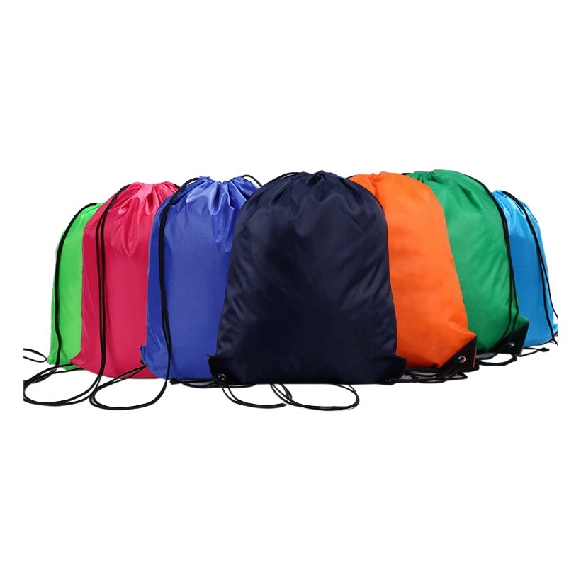 В наличии 210D полиэстер шнурок карман на заказ марафон событие Сумка Шнурок Рюкзак