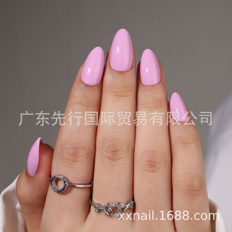 32Pcs Nails 16Size Gel Soft Nail Finished Finished Fake Nail Nail Patch Wear Nail Pieces Factory Outlet