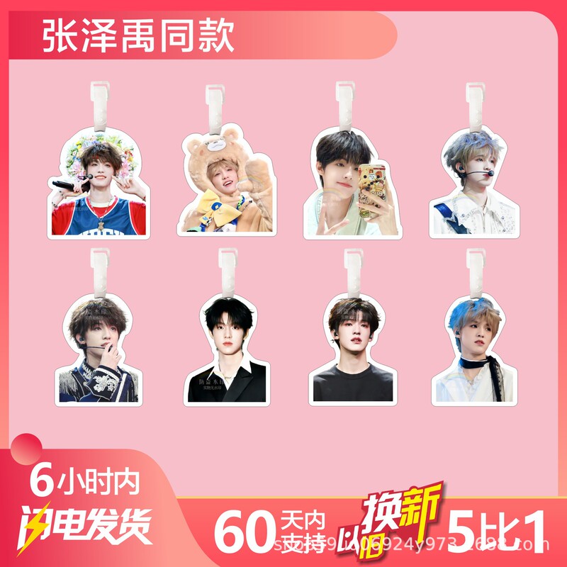 Zhang Zeyu Top Debut Boy Group Luggage Tag Backpack Pendant Suitcase Decoration Hanging Tag Peripheral Keychain Anti-Loss