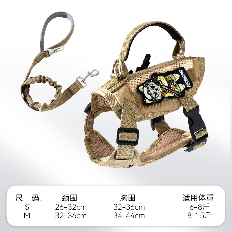 Gato transfronterizo al aire libre ligero táctico correa para el pecho correa para el pecho anti-liberación cuerda para caminar gato correa para mascotas