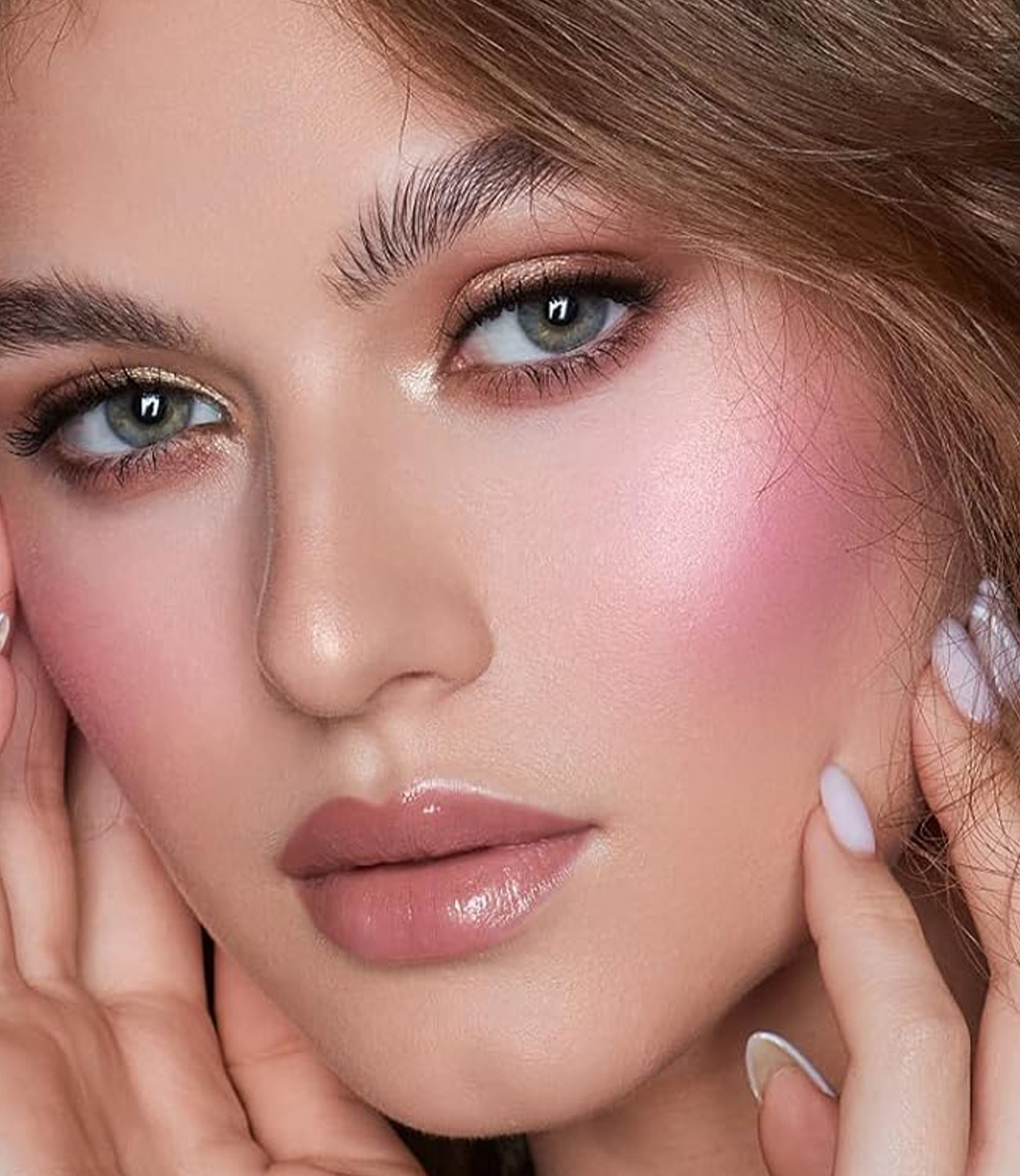 Cross-border Jelly Blush Stick handaiyan Solid Blush High-gloss Contouring Multi-Purpose Cream Matte Thermochromic Blush Cream Item Picture