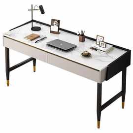 电脑桌台式简约家用轻奢伸缩书桌女生卧室化妆桌子简易办公写字桌